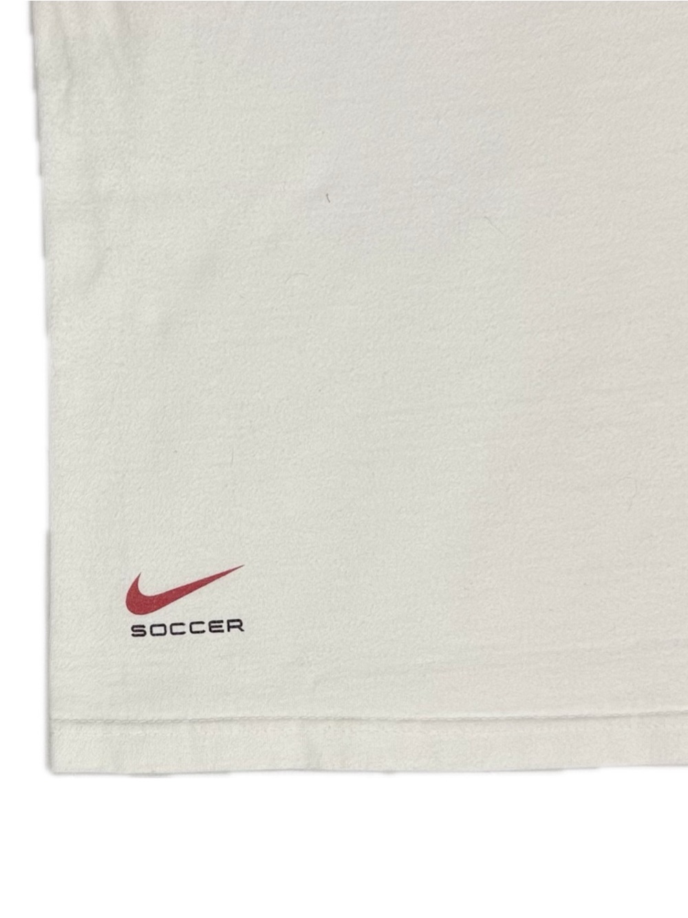 Vtg 90s Nike Soccer White Red FC Delco Players Cup Longsleeve T Shirt Men Large - Picture 3 of 8